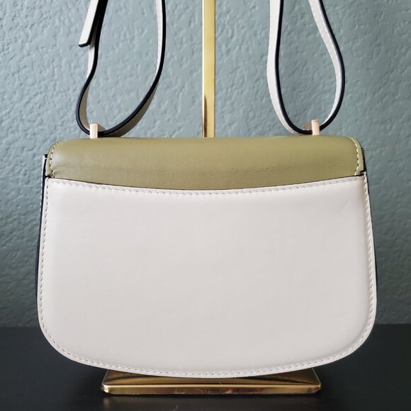 Vanessa Bruno Small Romy Flap Olive/Ivory - Picture 3 of 11